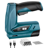SPBTAR Electric Staple Gun, 2 in 1 Cordless Staple Gun/Brad Nailer with 2000 Staples & Nails, 2000mAh Cable Staple Gun with USB Charger for Wood, Upholstery, Carpentry, Crafts, DIY - Filluck