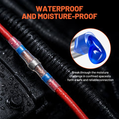 Filluck 485 PCS Heat Shrink Solder Seal Wire Connectors with Heat Gun Kit, 10-26 AWG Waterproof Butt Splice Connectors for Automotive Marine and Wiring Repair