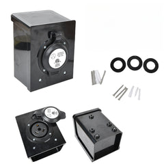 30Amp RV Power Outlet Box,NEMA TT-30R Receptacle 125Volt,Outdoor dustproof and Weatherproof for RVs, Electric Vehicles, generators, Welding Machines, etc.ETL Listed.(NEMA TT-30R Box) | Filluck