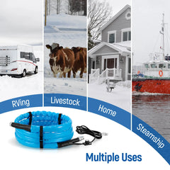 Heated Water Hose For Rv 15/30/60 Ft,45 ℉ Antifreeze Heated Drinking Garden Water Hose, Electrically Heated Garden Hoses, Rv,Rv Water Hose, Camper | Filluck