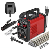 Stick Welder 200Amp 110V ARC Welding Machine, Mini Portable IGBT Inverter Welder Kit w/ 20 Rods, Hot Start, Anti-Stick, Arc Force, for 1/16-1/8" Rod