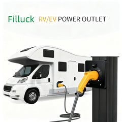 30Amp RV Power Outlet Box,NEMA TT-30R Receptacle 125Volt,Outdoor dustproof and Weatherproof for RVs, Electric Vehicles, generators, Welding Machines, etc.ETL Listed.(NEMA TT-30R Box) | Filluck