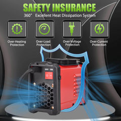 SPEEDWOW Stick Welder 200Amp 110V ARC Welding Machine, Mini Portable IGBT Inverter Welder Kit w/ 20 Rods, Hot Start, Anti-Stick, Arc Force, for 1/16-1/8" Rod - Filluck