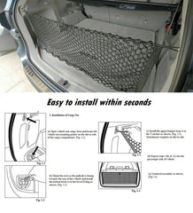 Filluck Cargo Net for Pickup Truck Bed Net, 43.5" Mesh Highly Elastic Trunk Organizer for Toyota Highlander 2014–2022, Nvelope Style Cargo Net for SUV, Compatible with Highlander