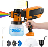 1000W High Power Electric Spray Paint Gun,1500ML Container Paint Sprayer for House Painting,Brass Nozzle Storage Bin,Easy to Clean for Furniture,Cabinets,Gardens,Doghouse ect | Filluck