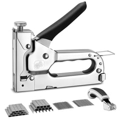 SPBTAR 4-in-1 Stapler Gun, Heavy Duty Staple Gun with 4000 Staples, Manual Brad Nailer Power Adjustment Stapler Gun for Wood, Crafts, Carpentry, and DIY - Filluck