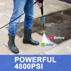 SPBTAR 2000PSI 1.7GPM Heavy Duty Electric Pressure Washer and Vacuum Cleaner for Cars/Fences/Driveways/Patios/Home Cleaning - Filluck