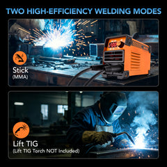 Filluck Stick Welder 200Amp 110V ARC Welding Machine, Mini Portable IGBT Inverter Welder Kit with 20 Rods, Hot Start, Anti-Stick, Arc Force, for 1/16-1/8" Rod