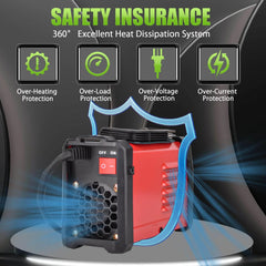 Stick Welder 200Amp 110V ARC Welding Machine, Mini Portable IGBT Inverter Welder Kit w/ 20 Rods, Hot Start, Anti-Stick, Arc Force, for 1/16-1/8" Rod - Filluck