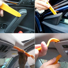 5Pcs Auto Trim Removal Tool Kit, No-Scratch Pry Tool Set for Car Panel Radio Dashboard Door Clip & Audio Stereo Installation, Non-Marring Nylon Tools (Orange)