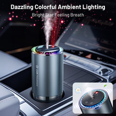 SPBTAR Smart Car Air Freshener Diffuser, Auto On/Off, Music Sync LED & Starry Roof Light, 3 Concentration Modes, USB Charge 50ML Car Diffuse(No Oils) - Filluck